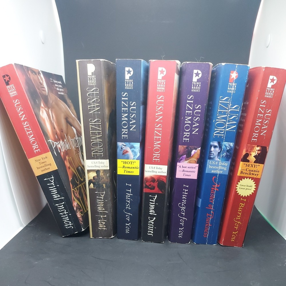 Susan Sizemore Paperback Books Paranormal Romance Novels Lot Of 7 Sexy Vampire