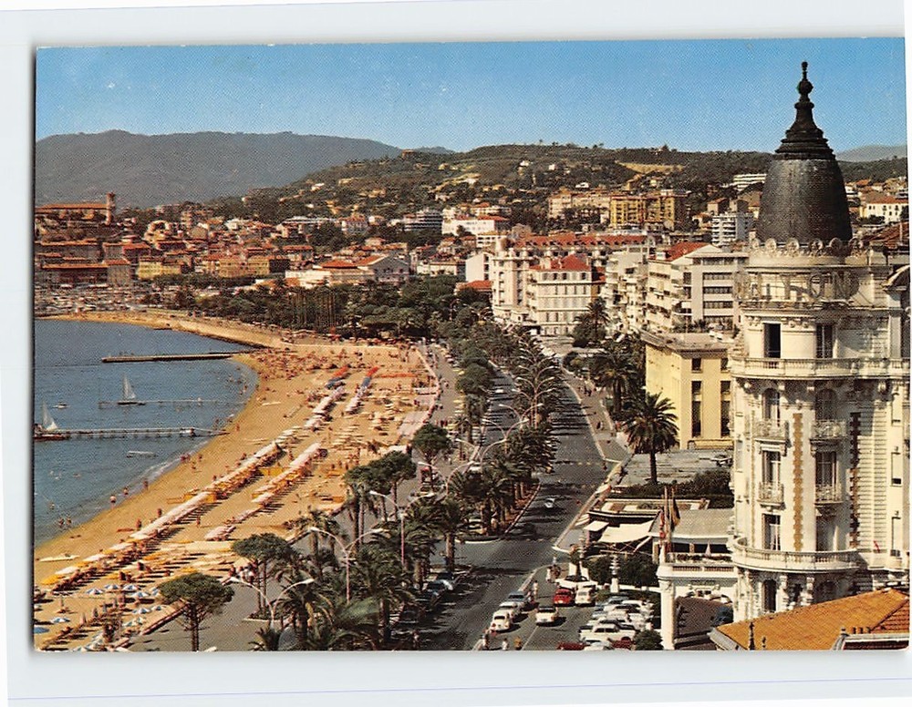 Postcard La Promenade de La Croisette Vue générale Cannes France