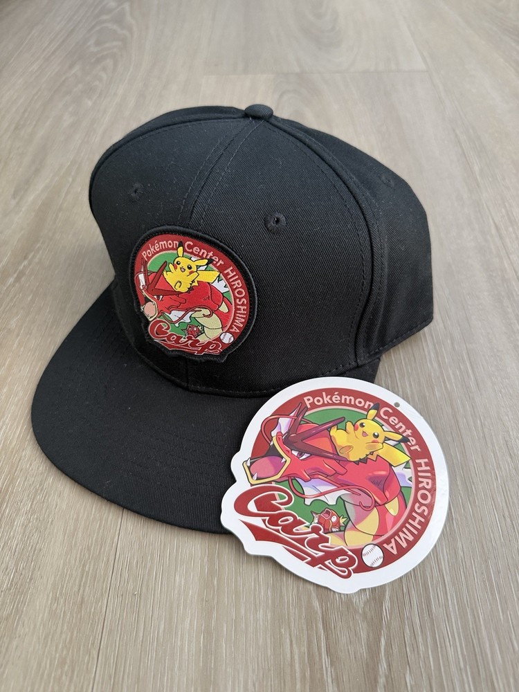 Pokemon Center Hiroshima Pikachu Red Gyarados Carp Hat Exclusive Cap | US Seller