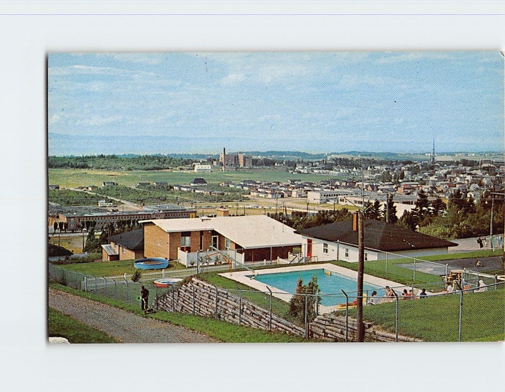 Postcard Aerial View Riviere-du-Loup Quebec Canada