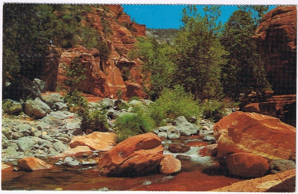 Postcard Oak Creek Canyon Arizona