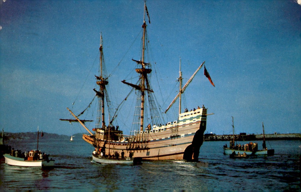 Mayflower II, Gift from Britain, 1957 Postcard