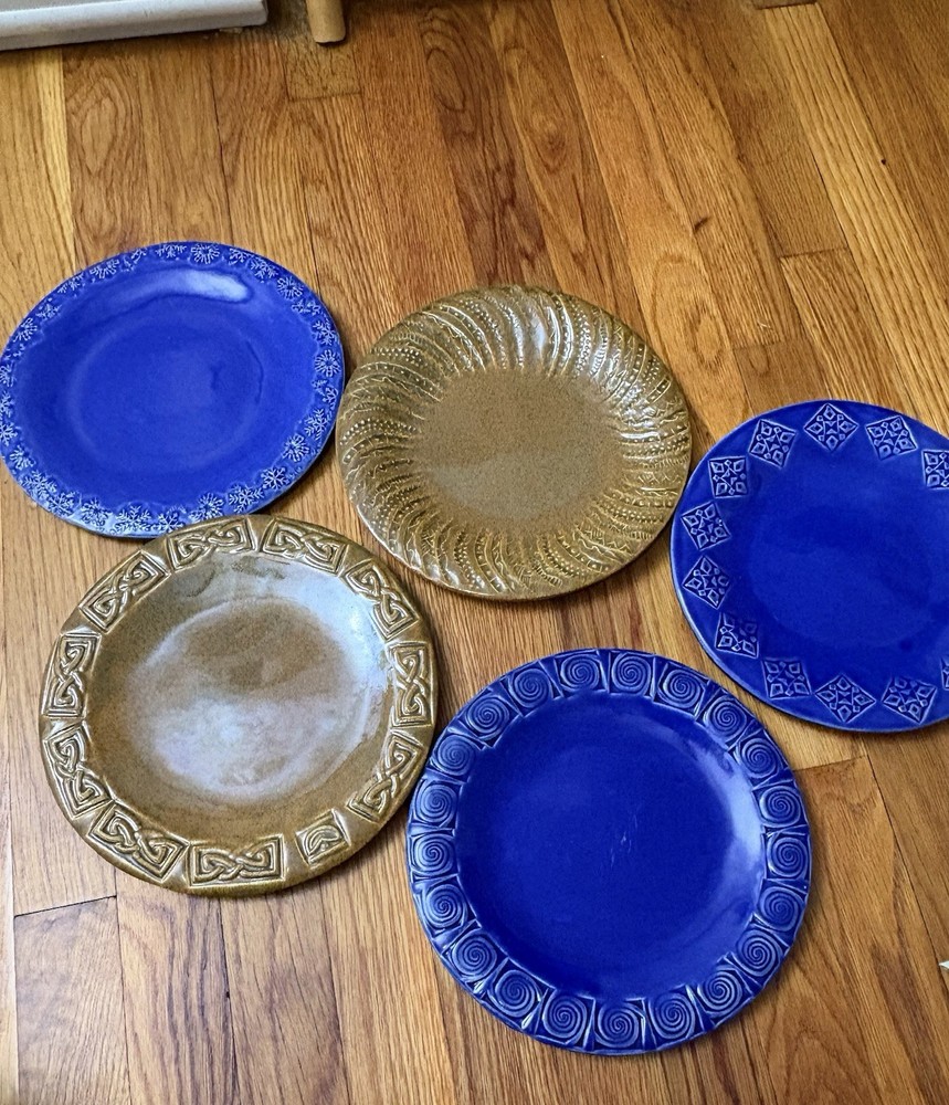Handmade And Hand Painted Ceramic Pottery Plates By Montoya