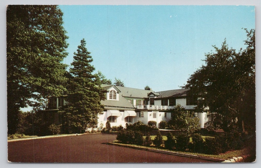 Vintage THE LATCH STRING Oradell, NJ Postcard 1955 Posted Dexter Press