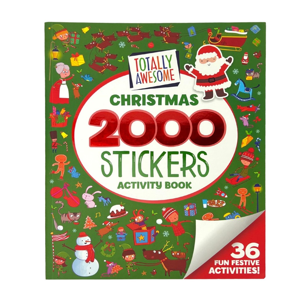 2000 Stickers Christmas Activity and Sticker Book for Kids Ages 3-7 - Puzzles,,