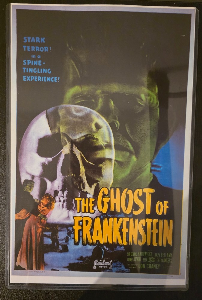 The Ghost of Frankenstein Movie Poster Replica 13x19 Photo Print Classic Horror