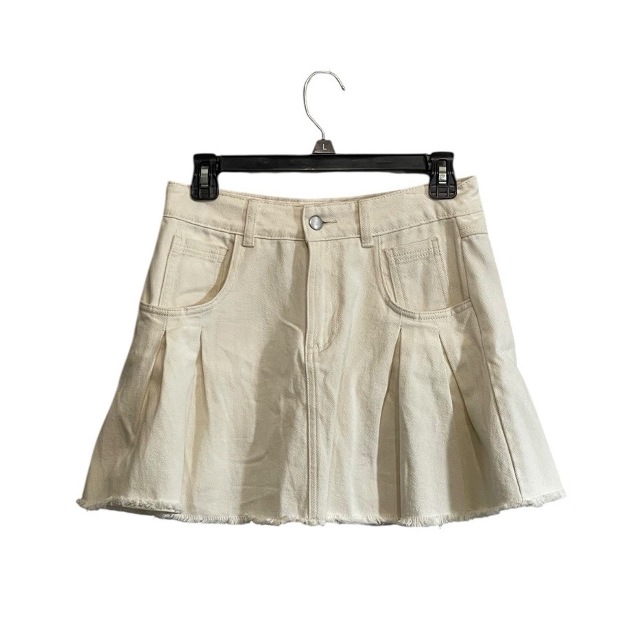 Chelsea & Violet Small Pleated Minin Skirt  Denim Preppy Y2K Tennis Academia