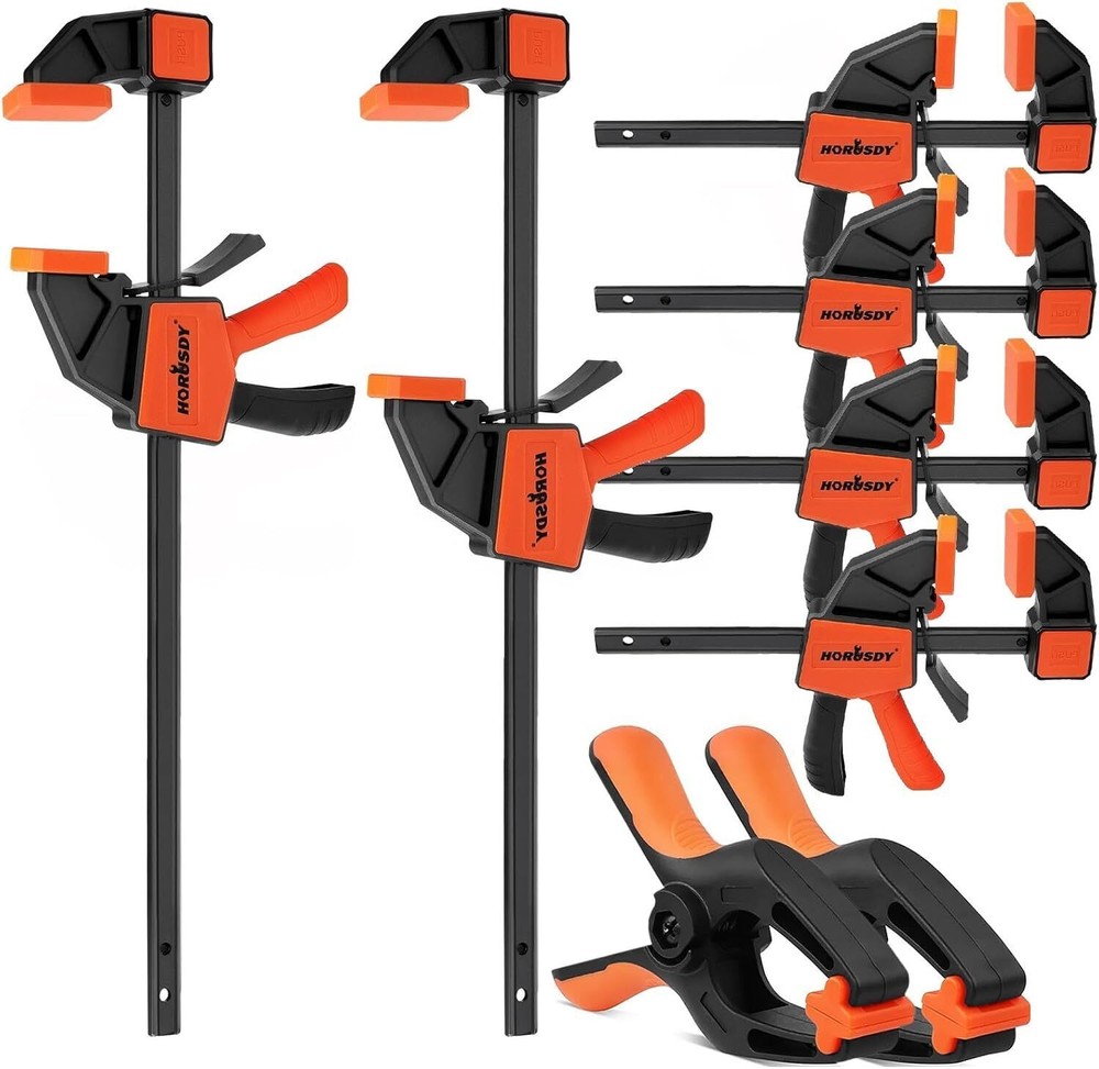 8-Pack Woodworking Bar Clamp Set - 6