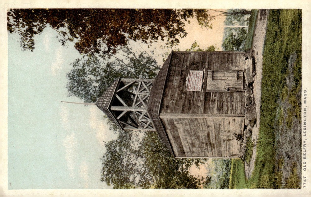 C1910 Old Belfry Lexington Massachusetts Detroit Publishing Phostint Postcard