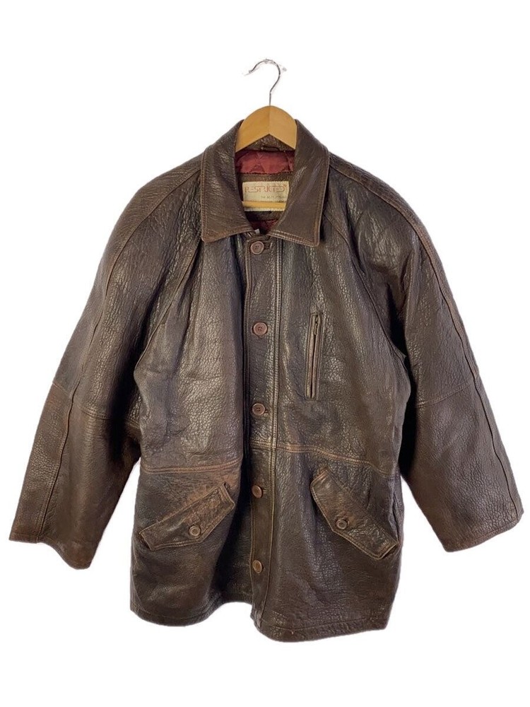 Leather Jacket Blouson/-/Leather/Brown 3498
