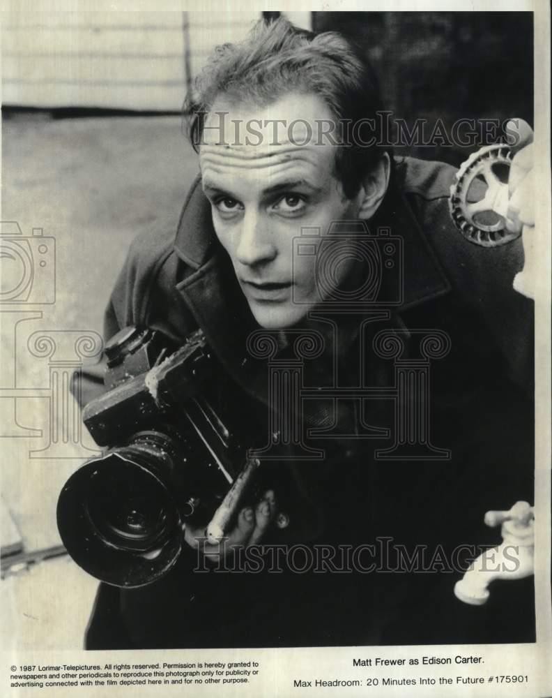 1987 Press Photo Matt Frewer stars as Edison Carter in 