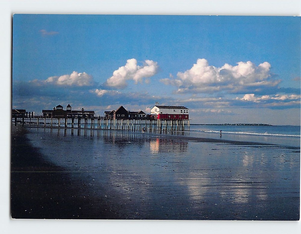 Postcard The Old Orchard Pier Old Orchard Beach Maine USA