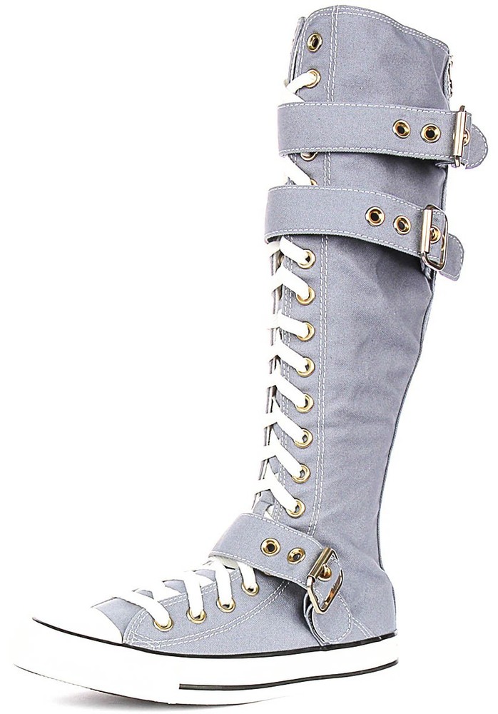 Converse Chuck Taylor XXHI Buckle Hi Top Women Shoes Size 8 Blue White A11892C