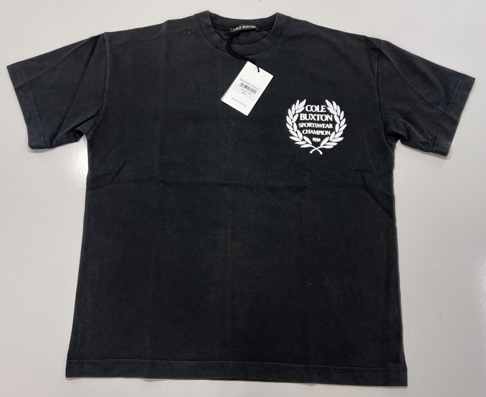 Cole Buxton Champion T-Shirt Vintage Black Boxy Oversized BNWT multiple sizes