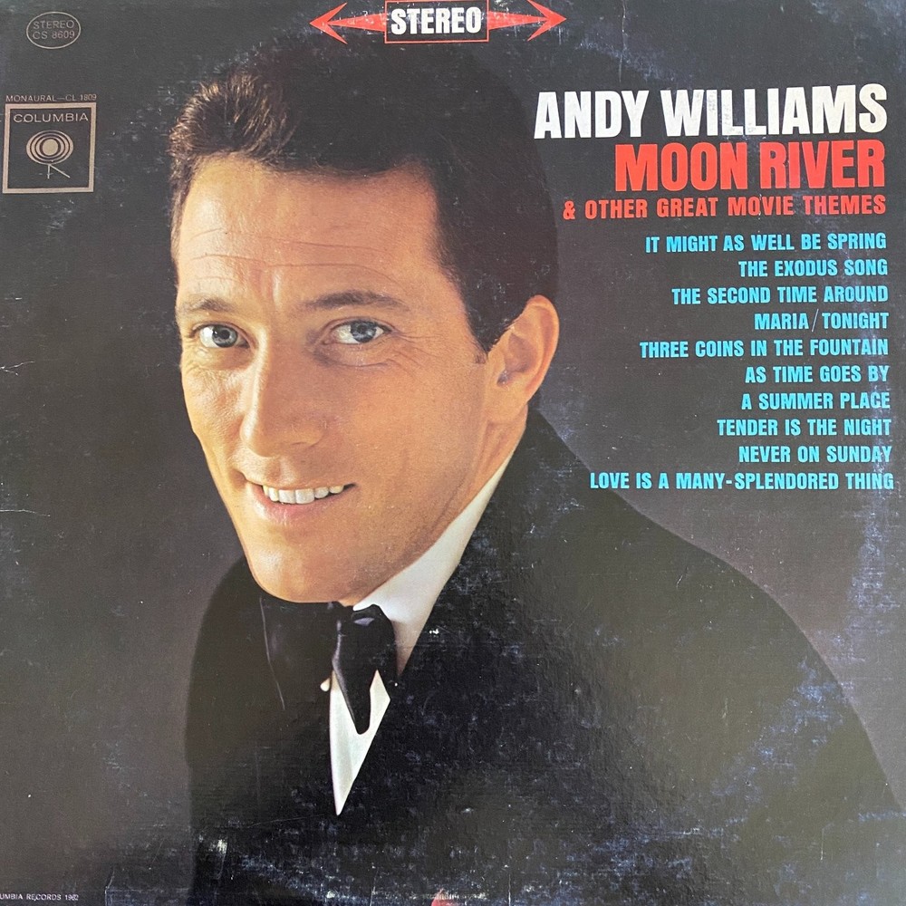 Andy Williams – Moon River LP Record 1962 Columbia Stereo Pop Vocal 33 RPM