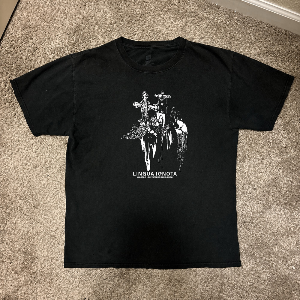 Lingua Ignota All Gods Love T-Shirt – Black, Sizes S to 5XL