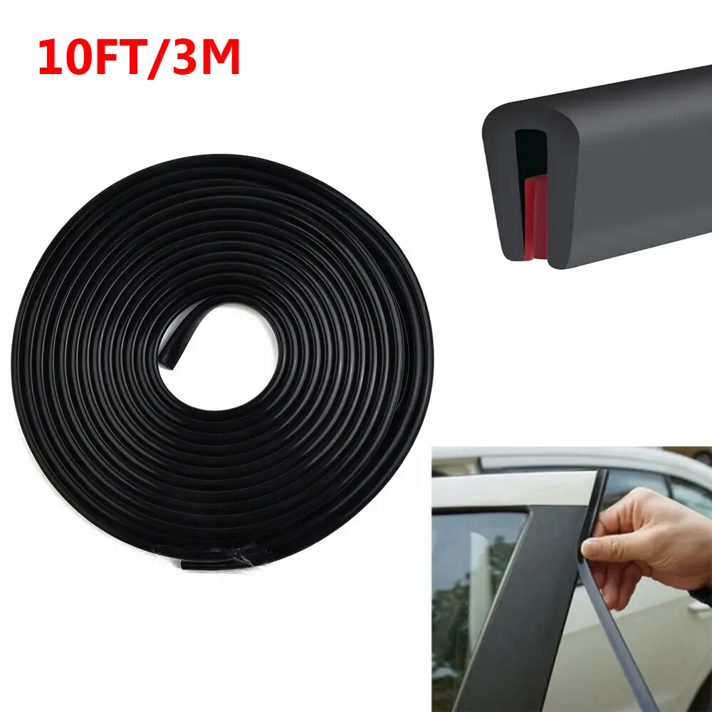 10ft U Shape Rubber Seal For Car Door Edge Guard Molding Trim Protectors Strip