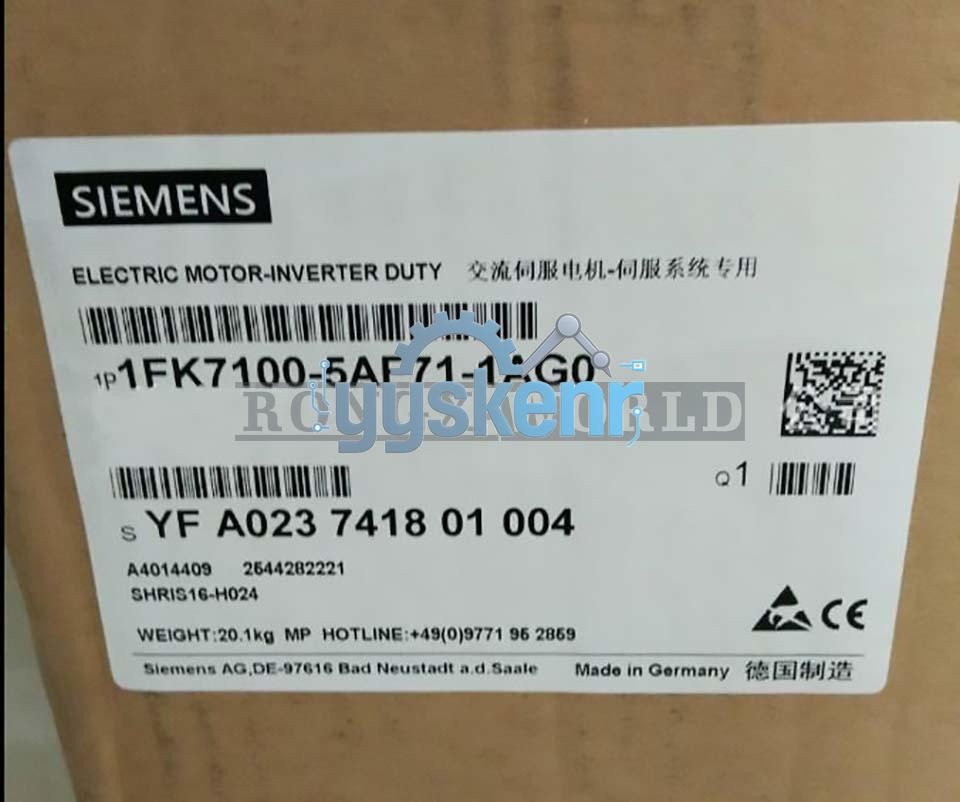 1PC SIEMENS Servo Motor 1FK7100-5AF71-1AG0 NEW