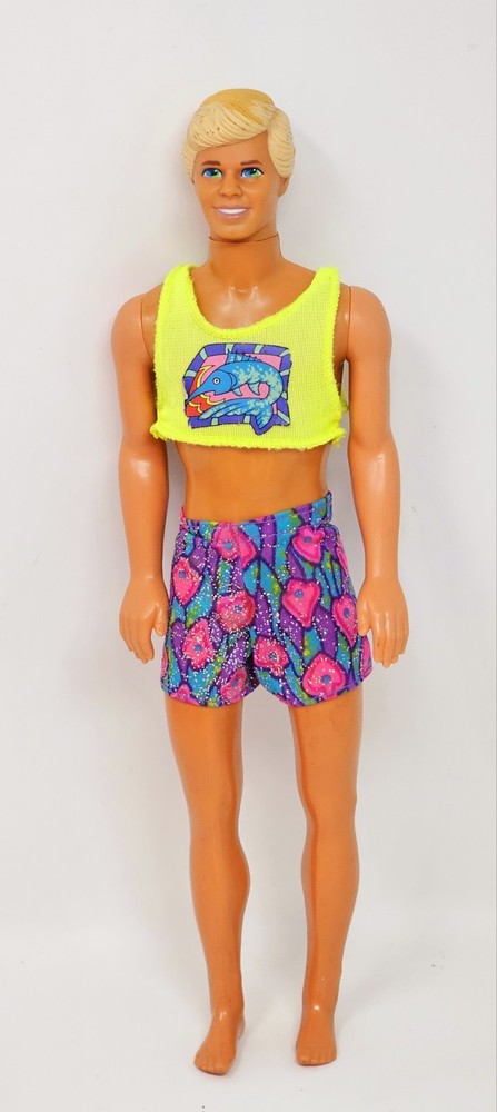 Barbie Ken Hawaiian Fun Doll Mattel with Clothes Top & Shorts Vintage VG #2