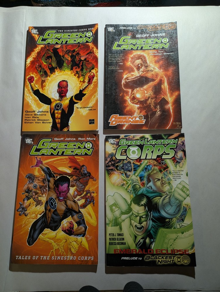 DC Green Lantern TPB Lot of 4 Books Geoff Johns - Paperback Used