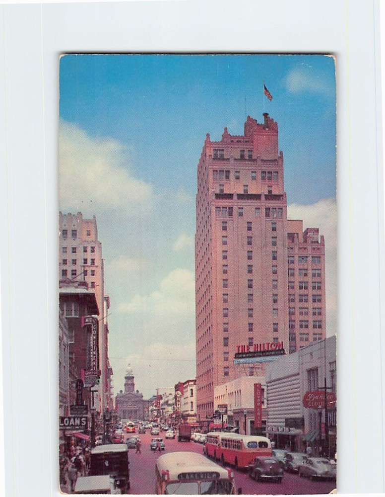 Postcard The Hilton Hotel Forth Worth Texas USA