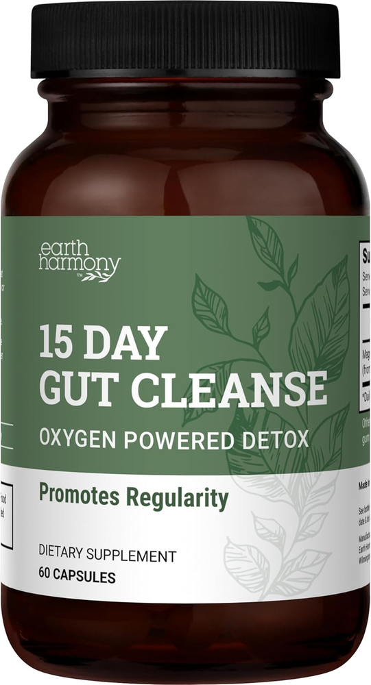 15 Day Gut Cleanse Detox for Women and Men - Vegan, Non-Gmo Ingredients for Wais