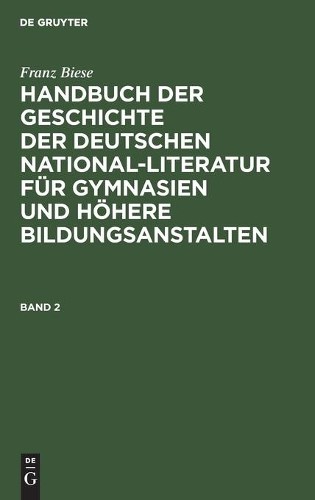 Franz Biese Franz Biese: Handbuch Der Geschichte Der Deutschen Nation (Hardback)