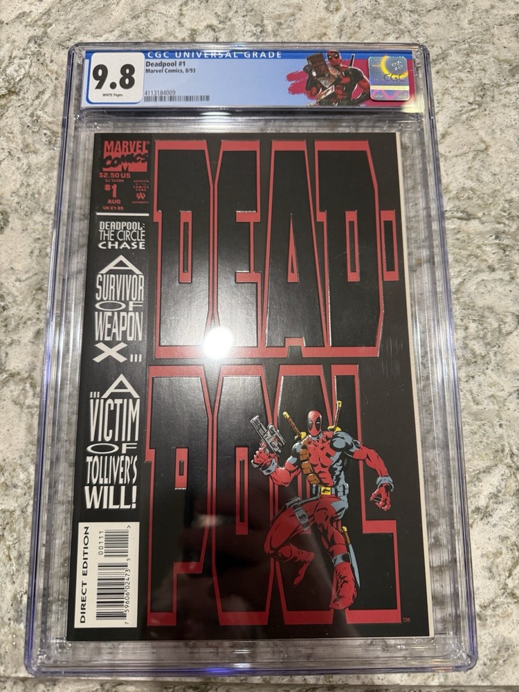 Deadpool #1 CGC 9.8 First Solo Series with Custom Label