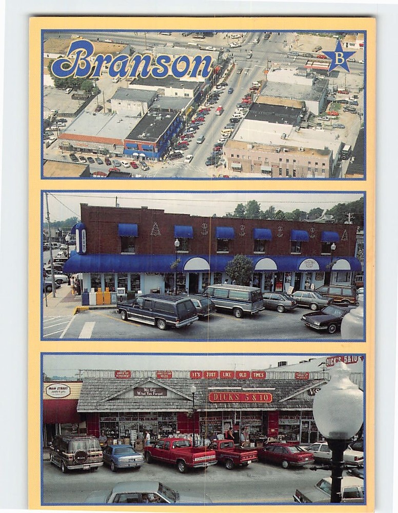 Postcard Downtown Branson Missouri USA