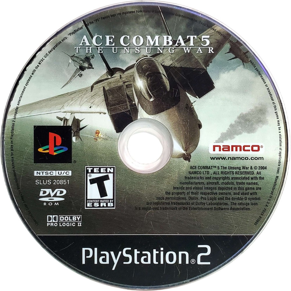 Scratch-Free - Ace Combat 5 Unsung War - Sony Playstation 2 Tested Authentic-image