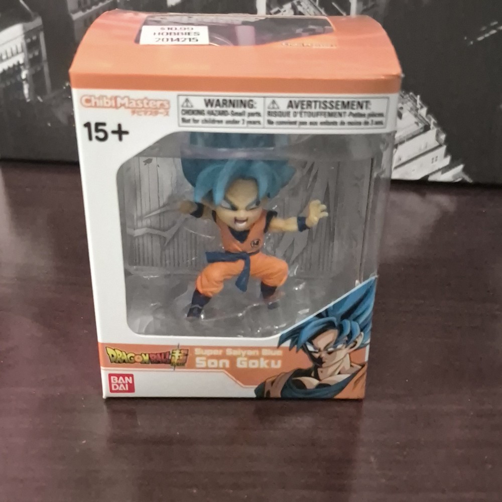 Bandai Chibi Masters Super Saiyan Blue Son Goku Dragon Ball Super Figurine