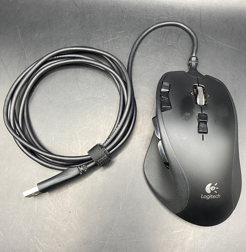 Logitech G700 Wired Gaming Mouse Black *NO DONGLE* Tested Working