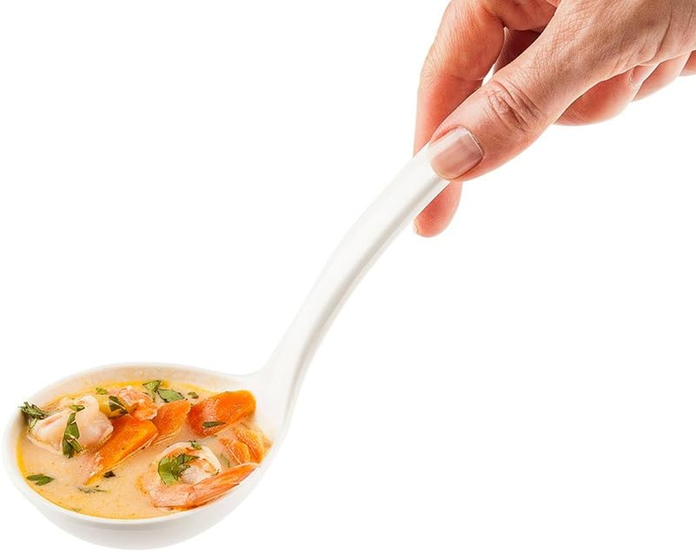 Voga 2.5 Ounce Melamine Ladles 10 Premium Soup Ladles - Ergonomic Handle Heavy-D