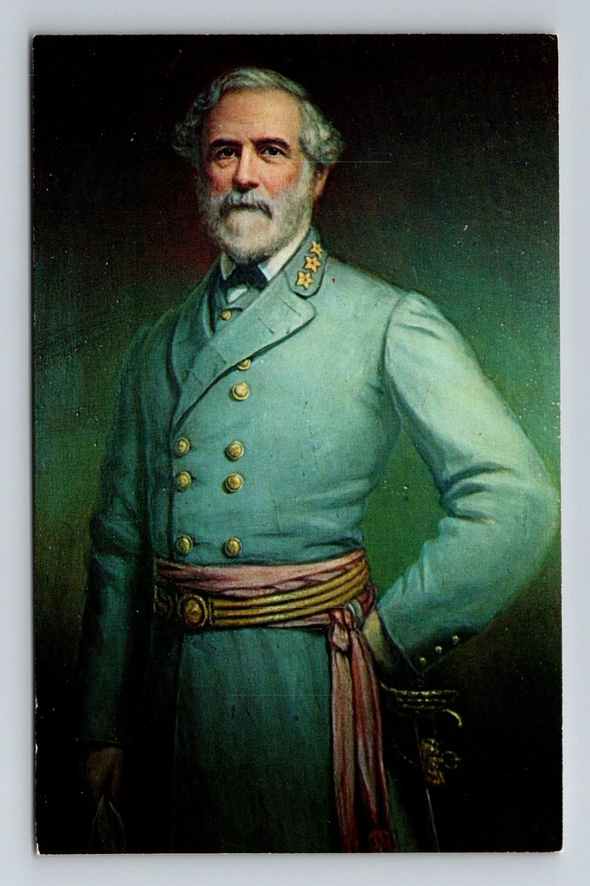 Lexington, VA-Virginia, Robert E Lee Portrait Lee Chapel Vintage Postcard