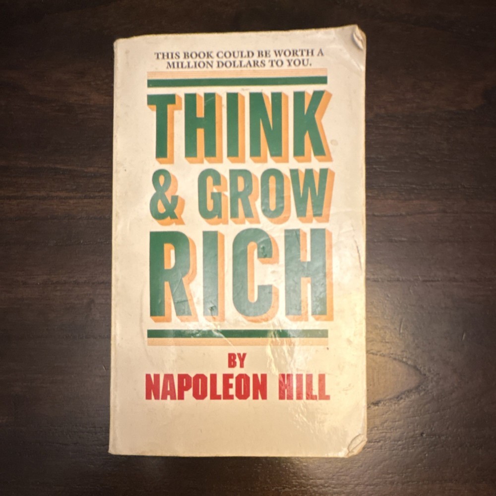 Napoleon Hill Think and Grow Rich Paperback Personal Success Self-Help Book