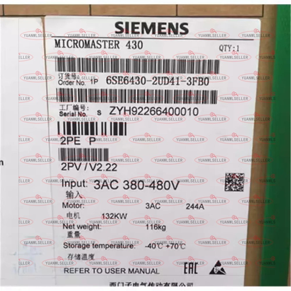 NEW Siemens 6SE6430-2UD41-3FB0