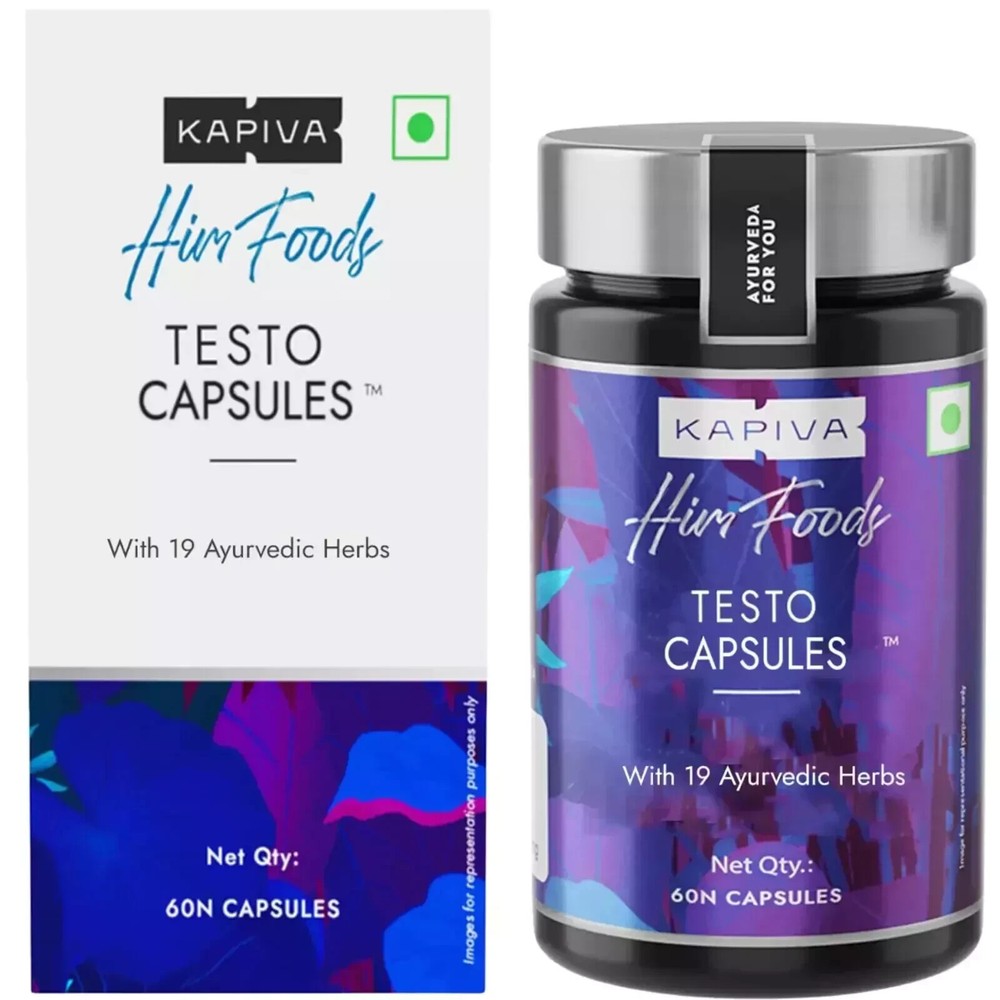 Kapiva Testo Capsules 60N for Vitality & Strength | Natural Ayurvedic Formula