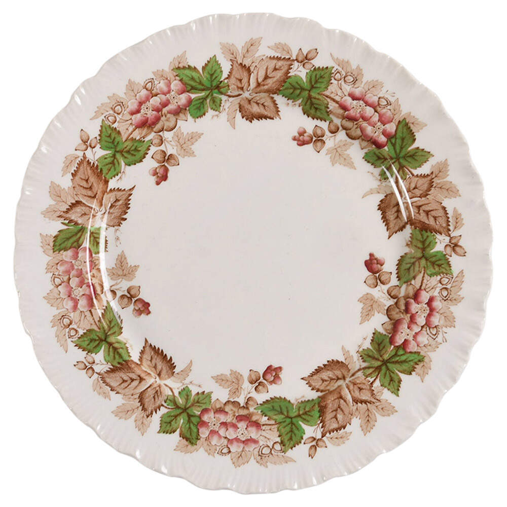 Wedgwood Wildbriar Brown Pink Salad Plate 797594