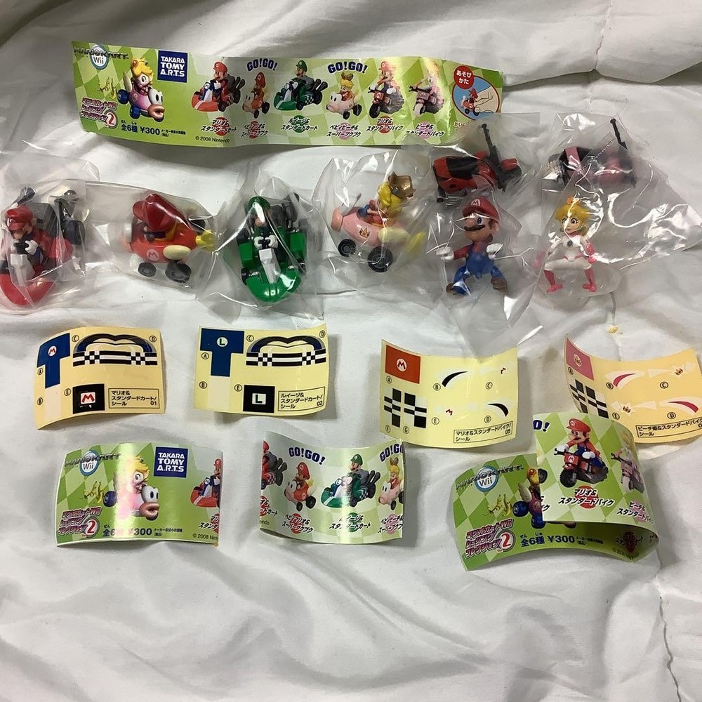 2008 Mario Kart Wii Racing Collection Vol.2 Figure Complete Set of 6