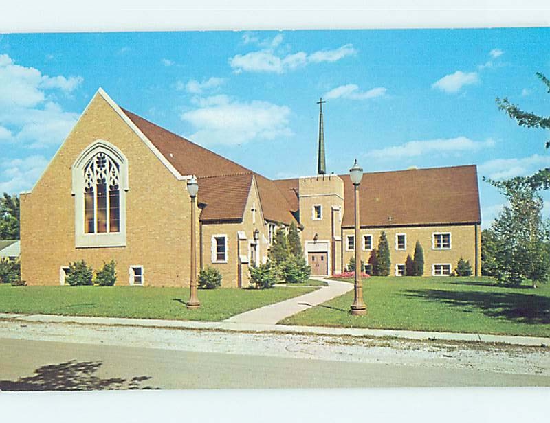 Unused Pre-1980 CHURCH SCENE Hobart Indiana IN  L3822