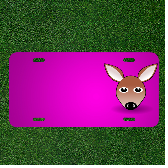 Custom Personalized Car License Plate With Add Names To Deer Doe Roe Roe Deer