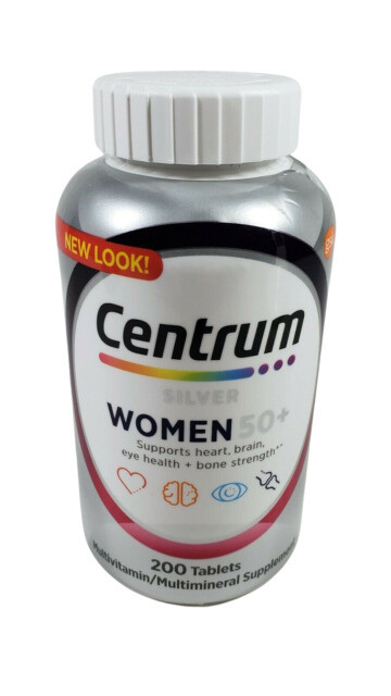 Centrum Silver Women 50+ Multivitamin/Multimineral Supplement (Pack of 200 Tablets)