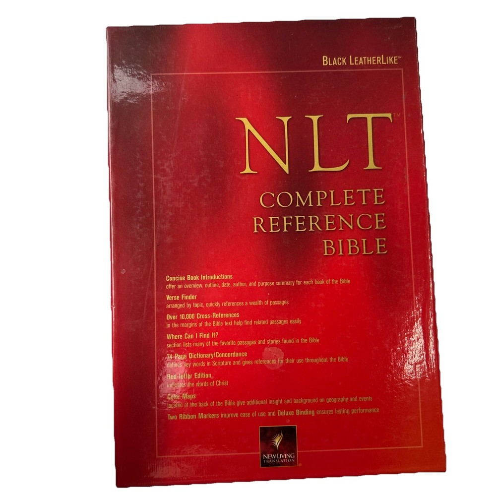 NLT Complete Reference Bible by Tyndale House Publishers Staff (2003, Leatherlik