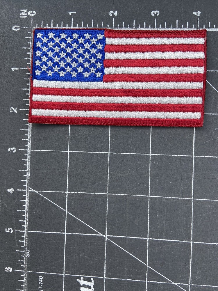 United States of America USA Flag Patch Stars and Stripes Red White Blue Patriot