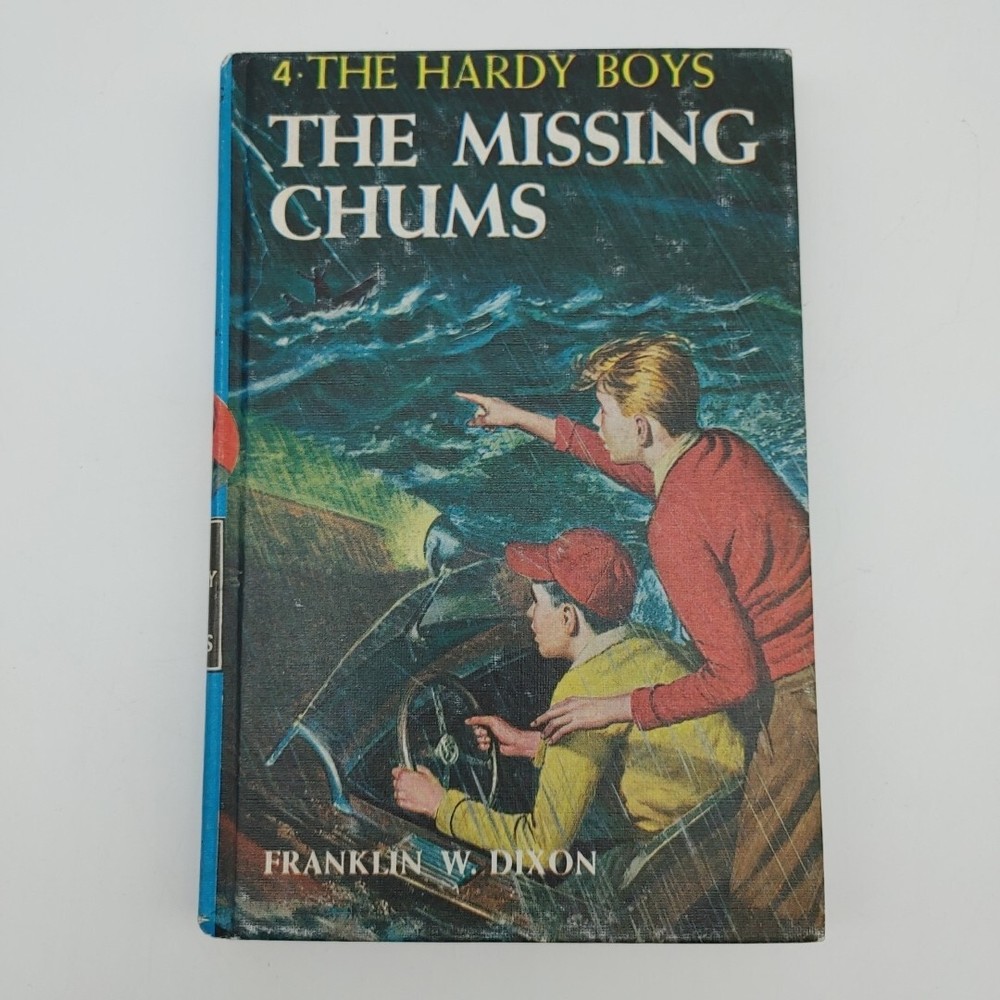 The Hardy Boys #4 The Missing Chums, Franklin Dixon, 1962 Printing, Hardcover