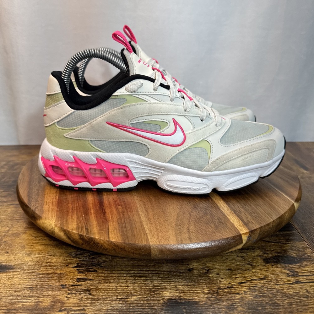 Nike Zoom Air Fire Shoes Women’s Sz 8.5 White Pink Athletic Trainers Walking