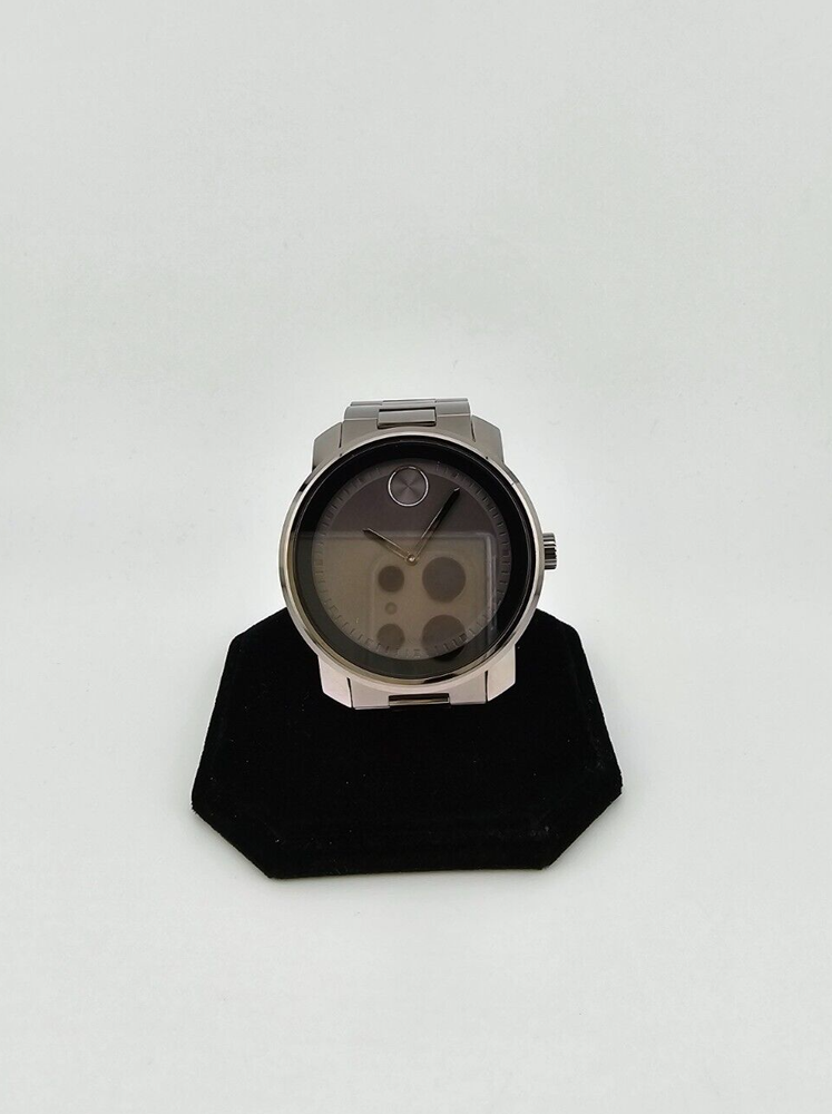 Movado Bold Mens Gunmetal Grey Ion Plated Quartz Watch 3600259