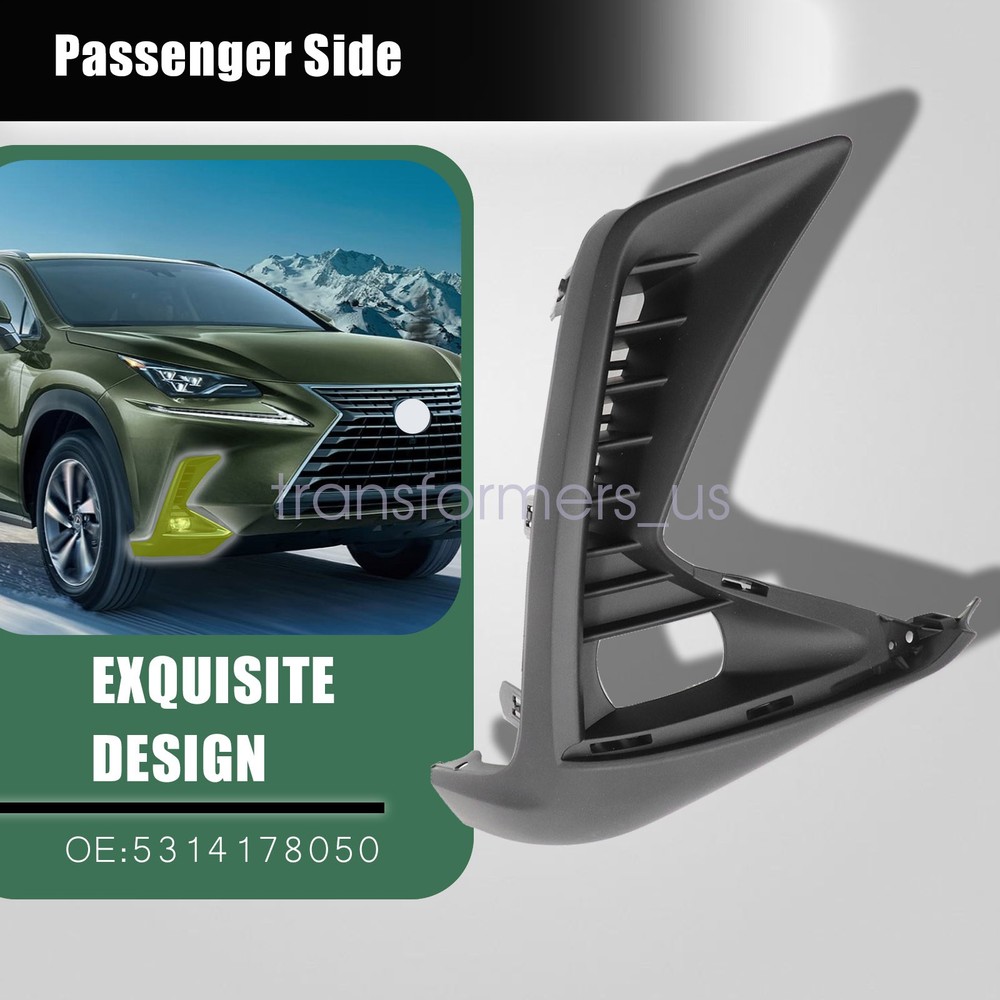 New Front Passenger Side Fog Light Bezel Fit 2018-2021 Lexus Nx300 5314178050 US