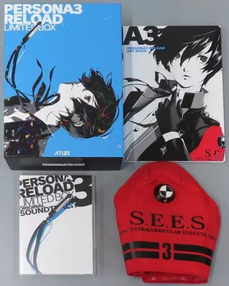 PERSONA 3 RELOAD LIMITED BOX  Armband & ArtBook & SoundTrack Set Benefits 2024