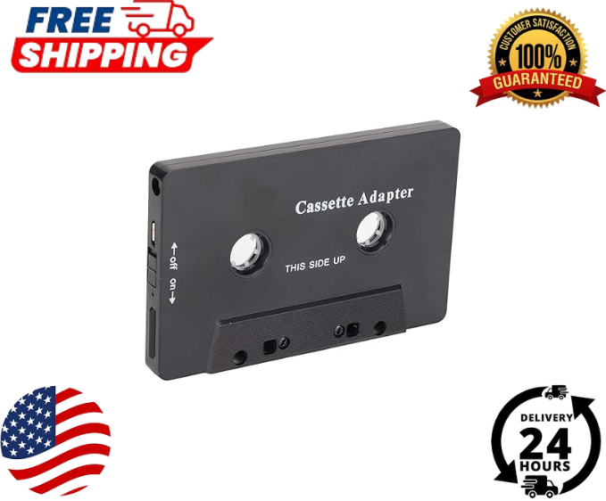 Bluetooth 5.0 Car Cassette Adapter for Wireless Audio Streaming